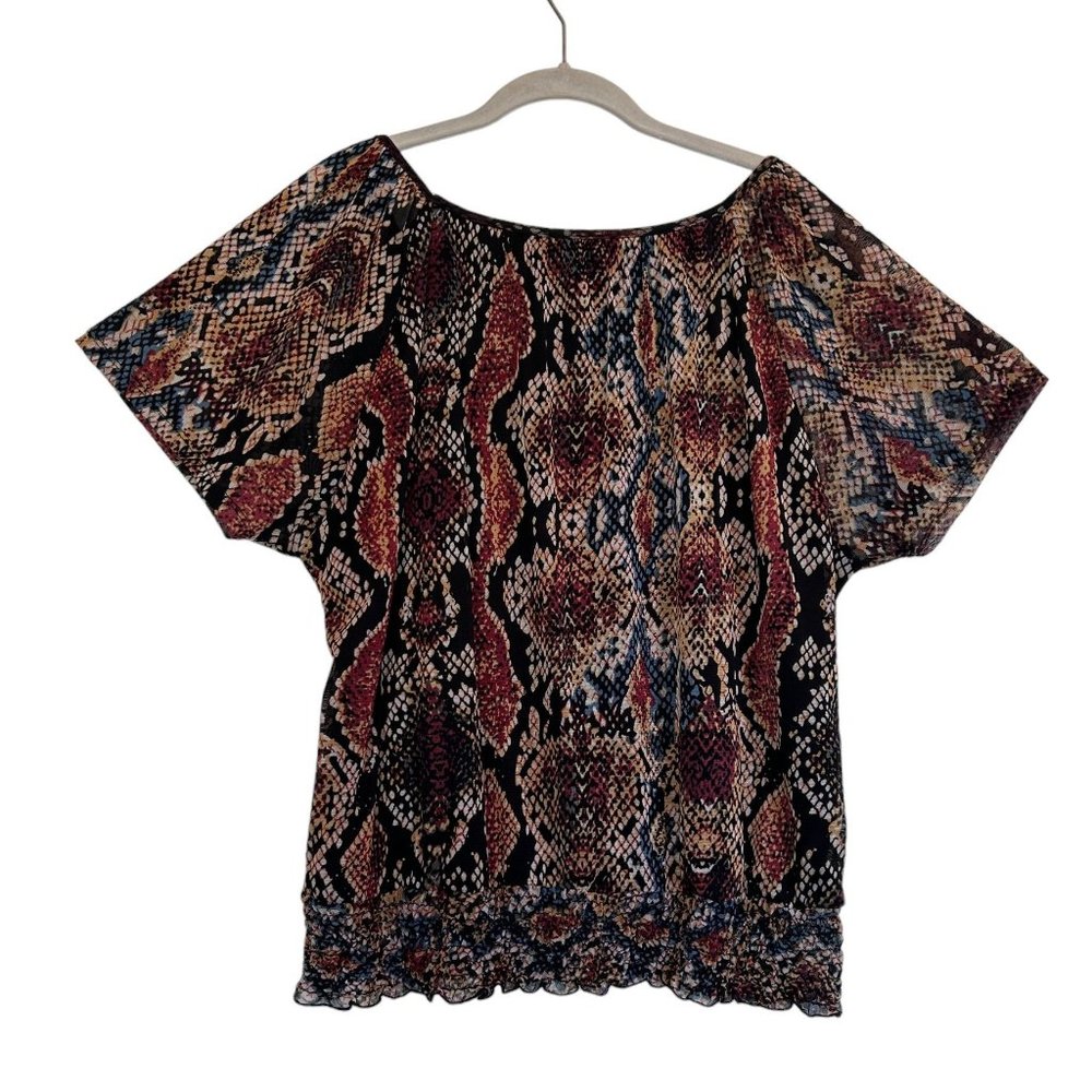 Notations Women's Pullover Multicolor Print Short… - image 2